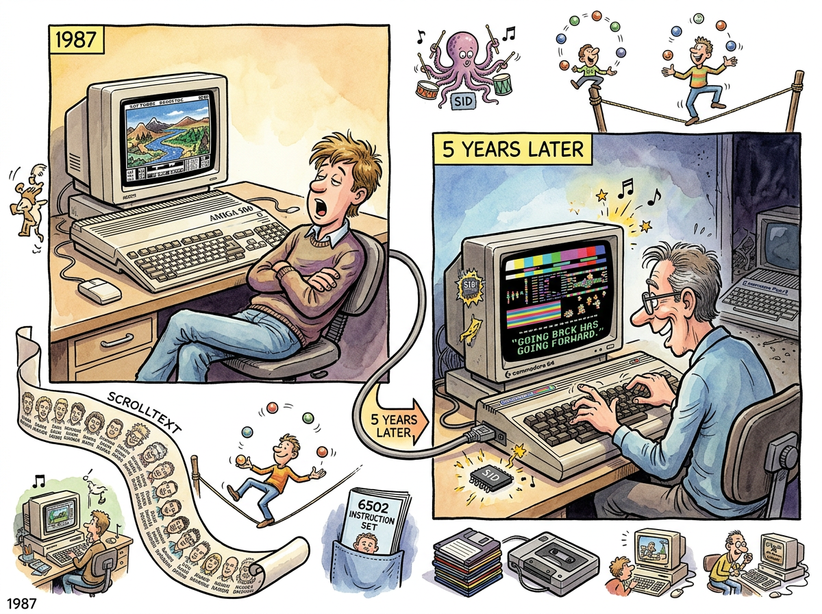 Commodore 64 illustration