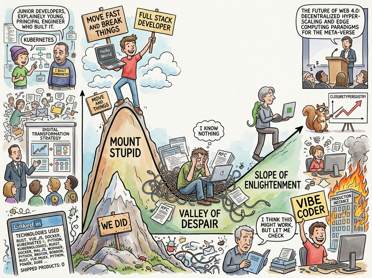 Dunning-Kruger Effect illustration