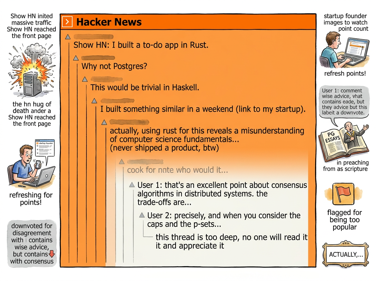 Hacker News illustration
