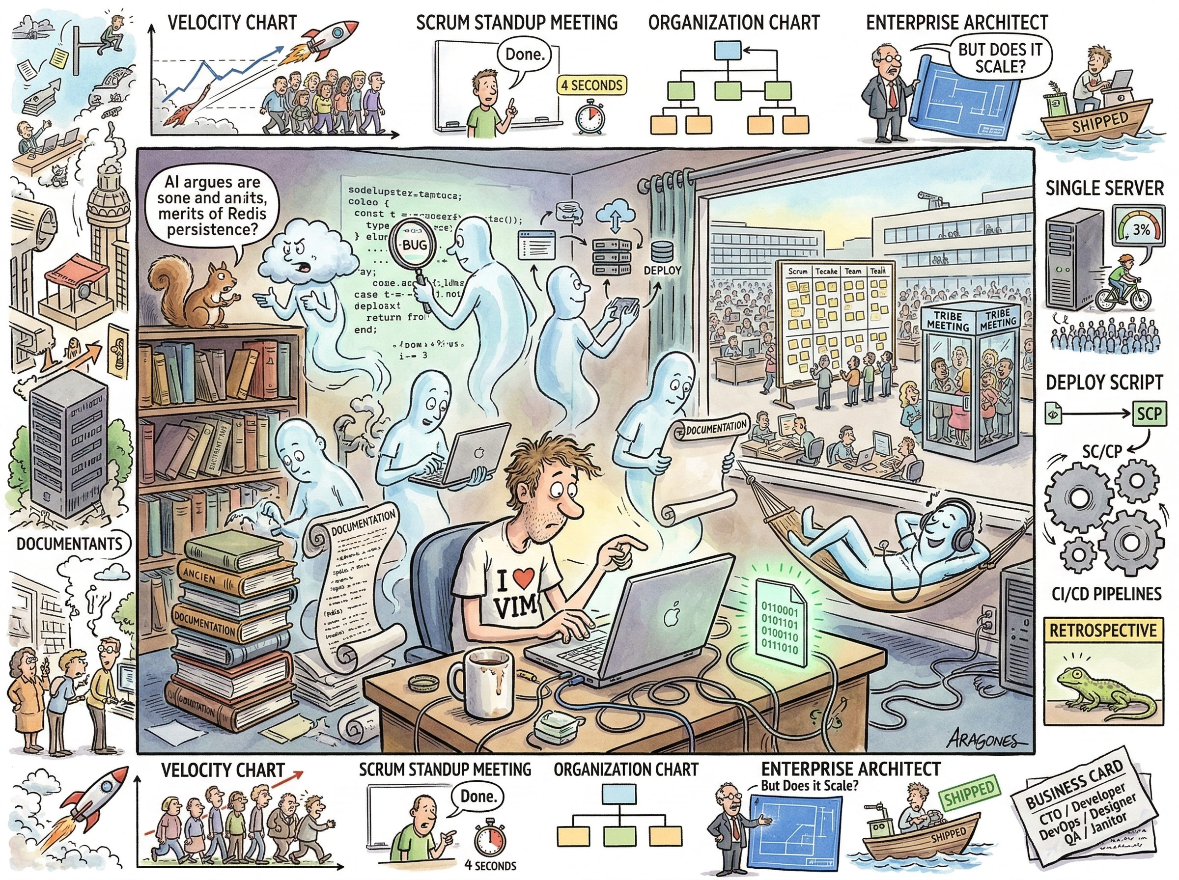 Solo Developer illustration