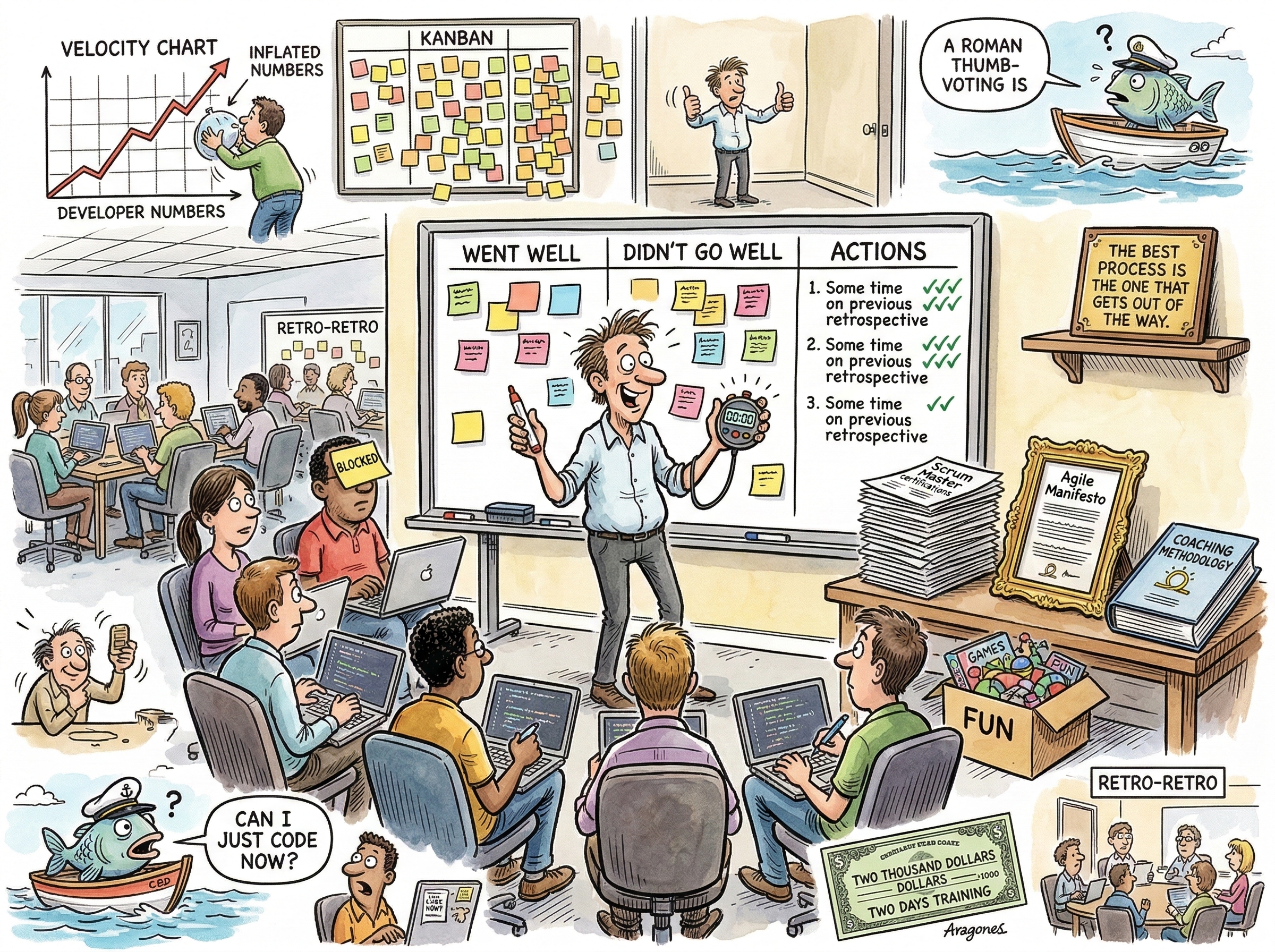 The Agile Coach illustration