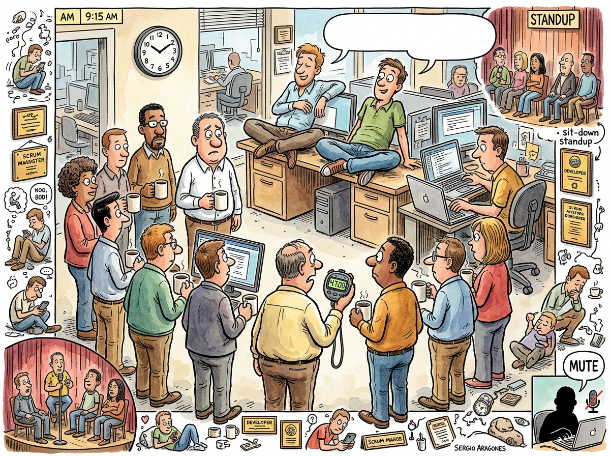 The Daily Standup illustration