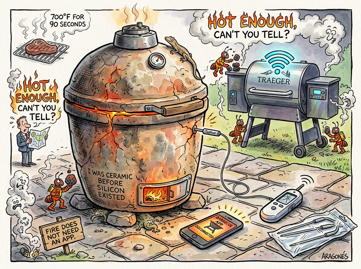 The Kamado illustration