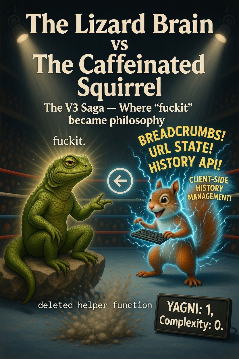 The Lizard Brain vs The Caffeinated Squirrel