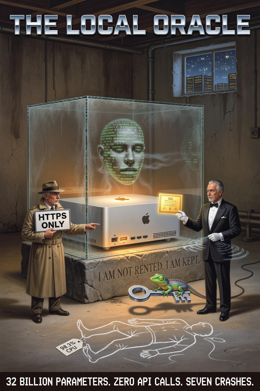 The Local Oracle, or 32 Billion Parameters Behind Glass