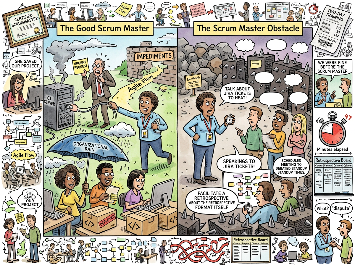 The Scrum Master illustration