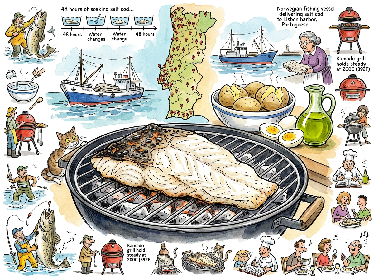 Bacalhau na Brasa illustration