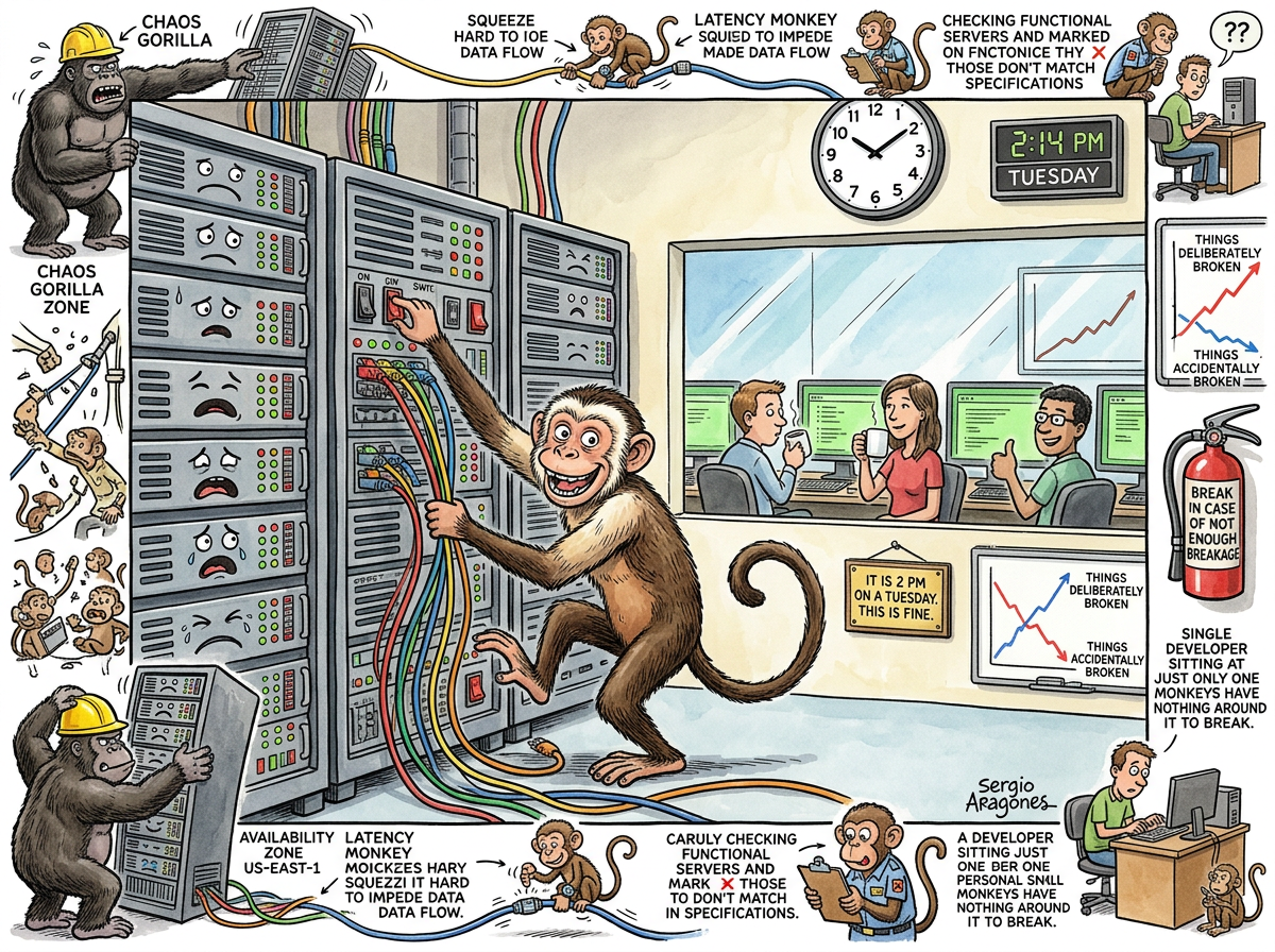 Chaos Monkey illustration