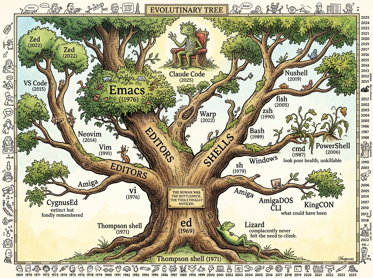 Editors and Shells Map of Content illustration