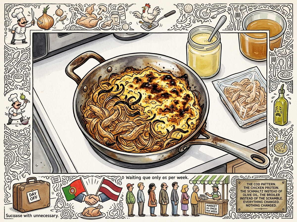 Frango à Brás illustration