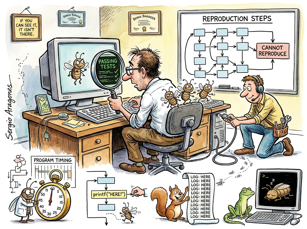 Heisenbug illustration