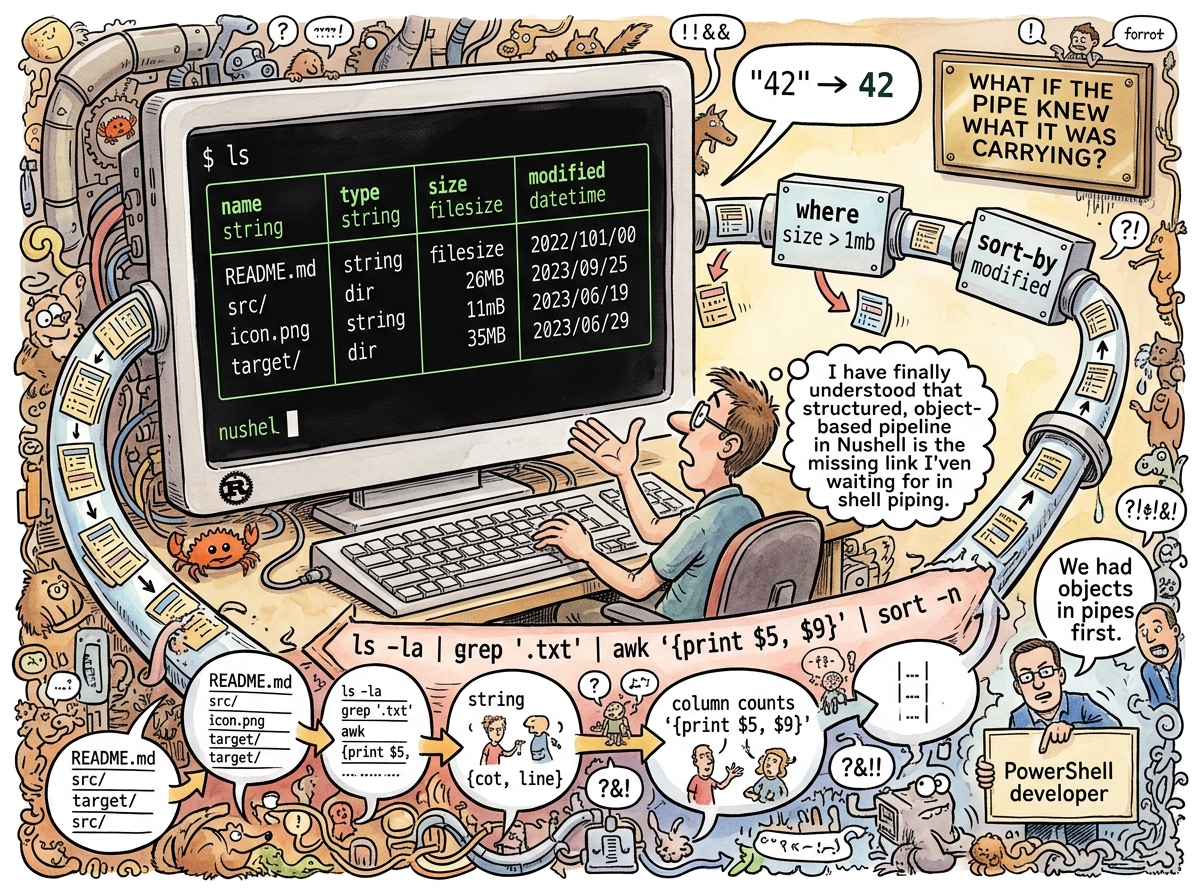 Nushell illustration