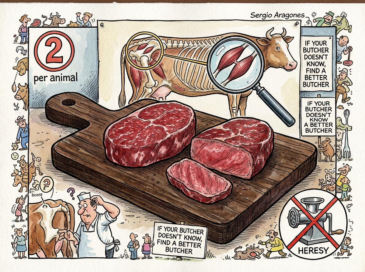 Oyster Steak illustration