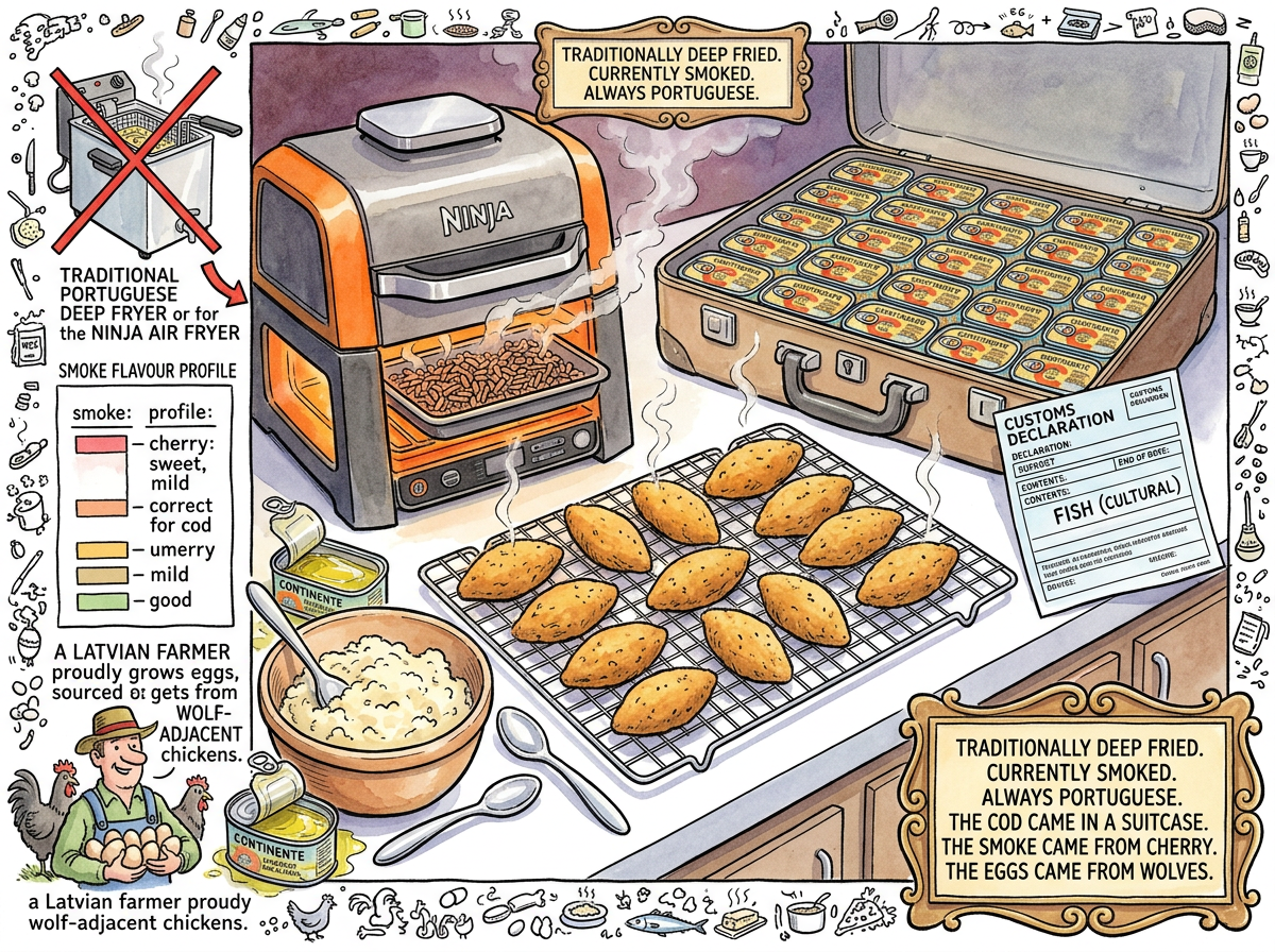 Pastéis de Bacalhau illustration