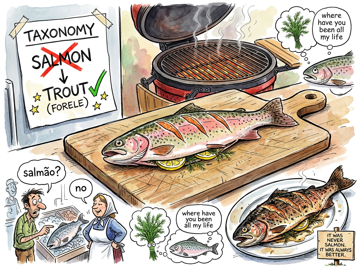 Salmão (Forele) illustration