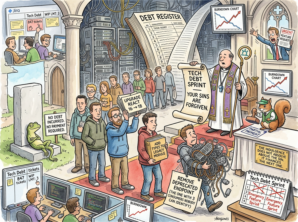 Technical Debt Repayment illustration