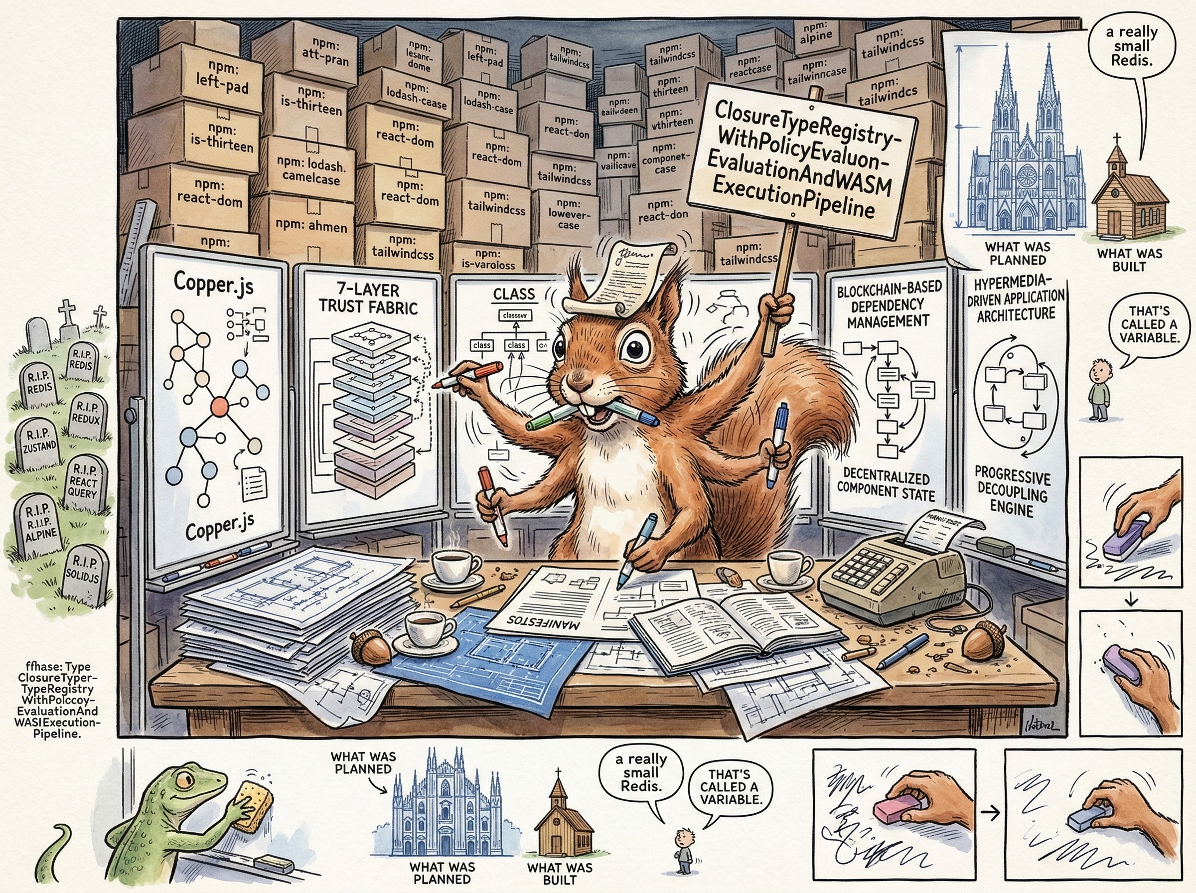 The Caffeinated Squirrel illustration