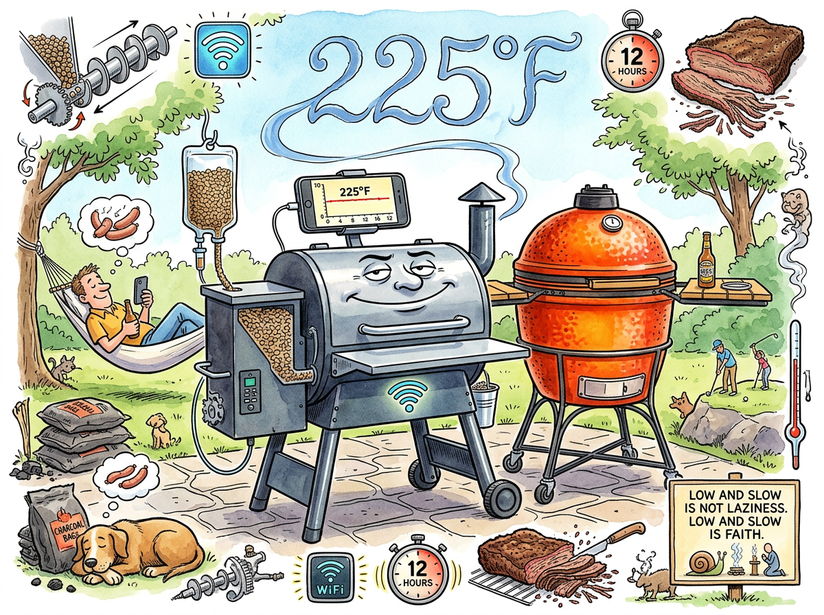 The Traeger illustration